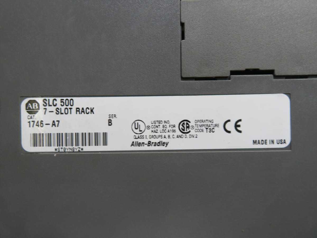 ALLEN BRADLEY 1746-A7 SLC 500 PLC RACK T230257 - INDUSTRIAL PARTS