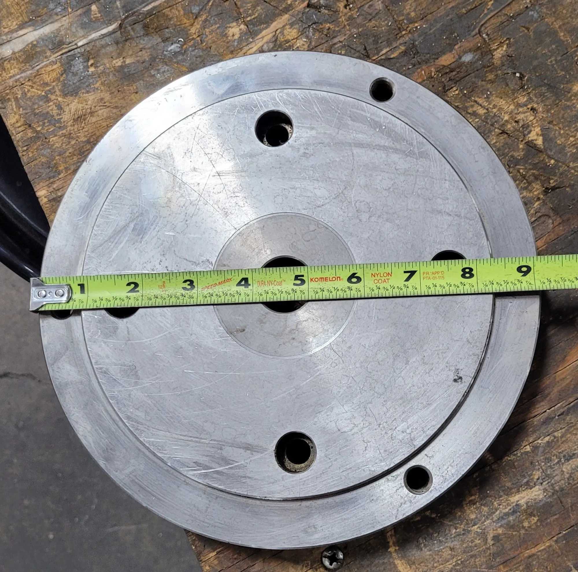 9" Kobayashi Victor TC230F - 3 Jaw Chuck - Plain Back - MACHINING ACCESSORIES & TOOLING
