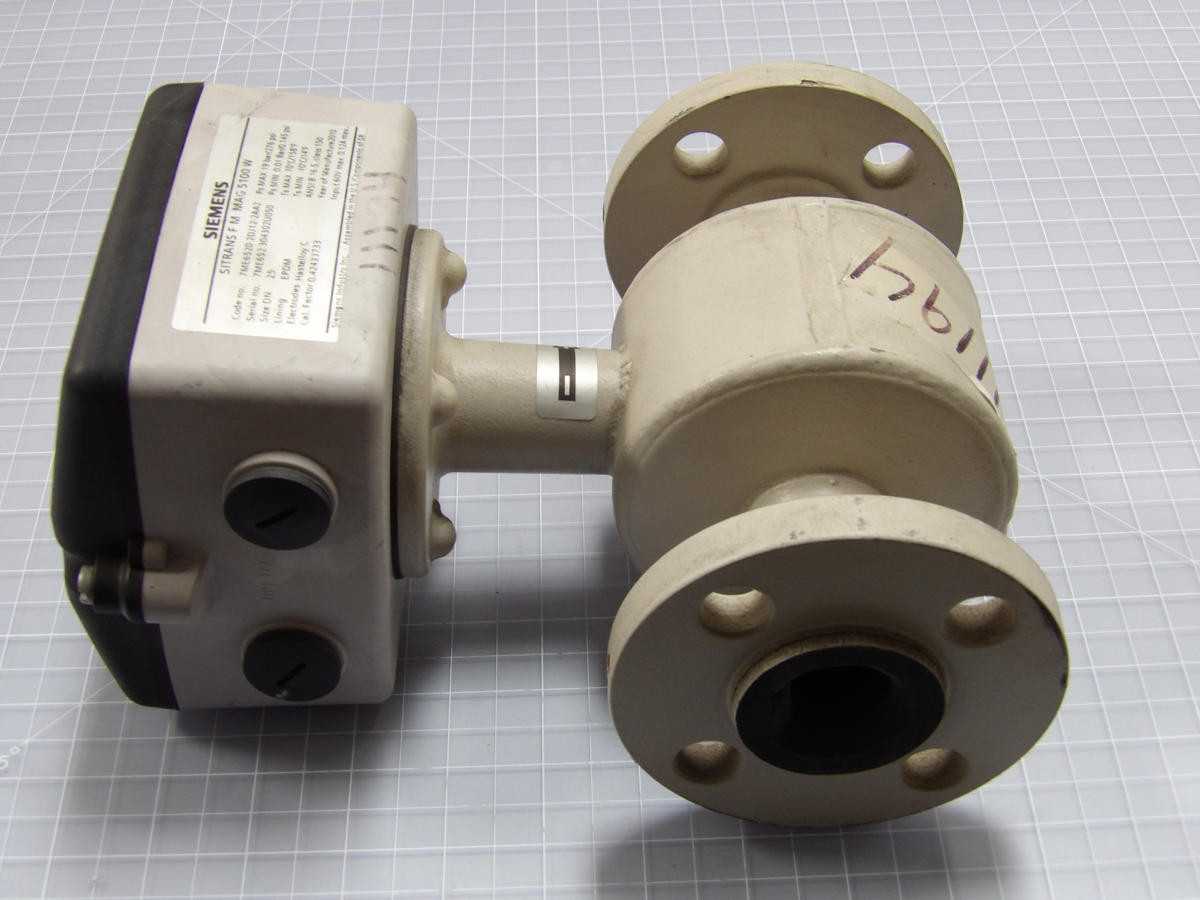 SIEMENS 7ME6520-2DJ12-2AA2 SITRAN FM MAG 5100 W SITRANS FM ELECTROMAGNETIC FLOW SENSOR 60V MAX SIZE - PRESSURE TRANSMITTER