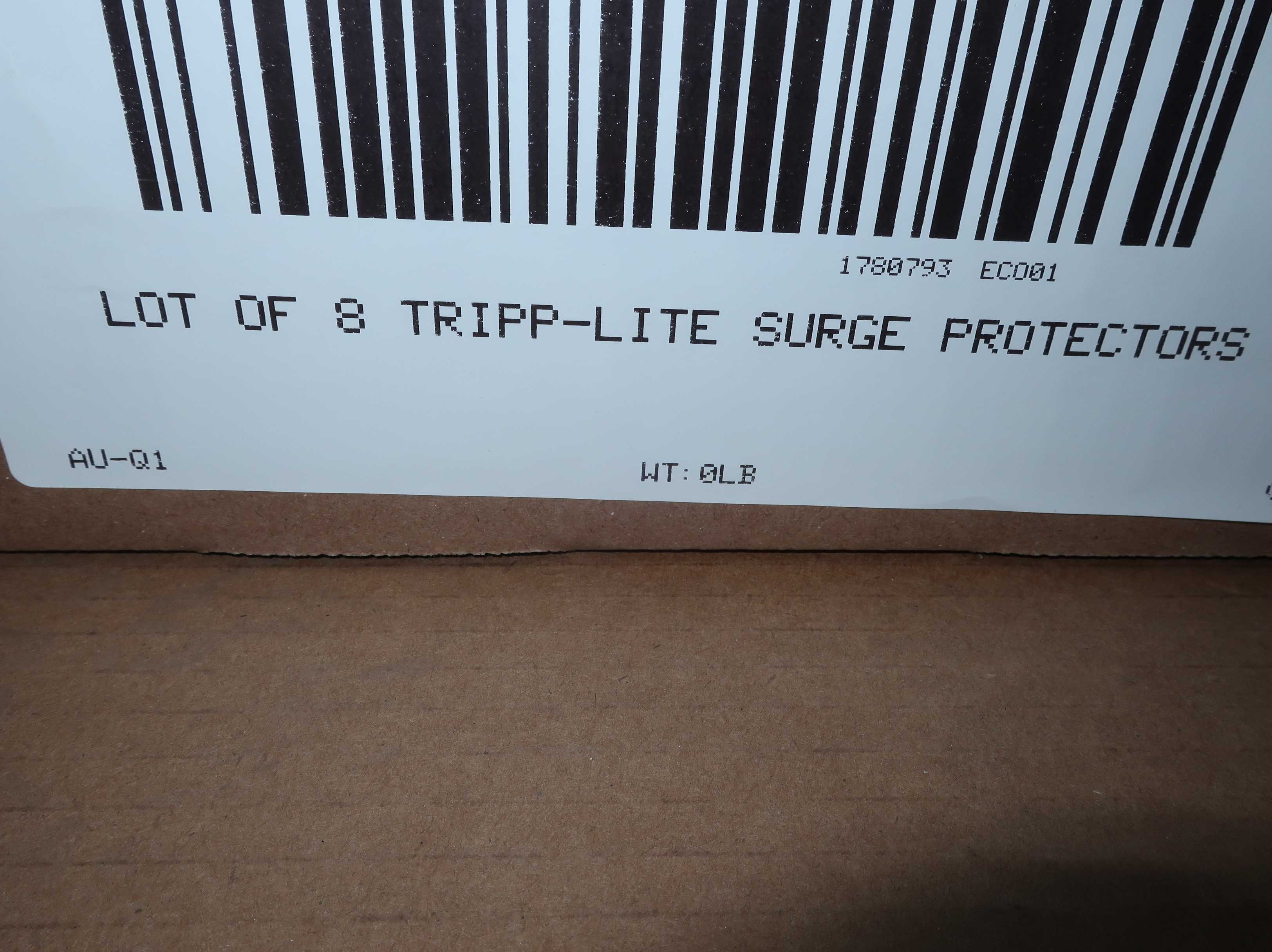 SKU 1780793 - LOT OF 8 TRIPP-LITE SURGE PROTECTORS - ELECTRICAL COMPONENTS