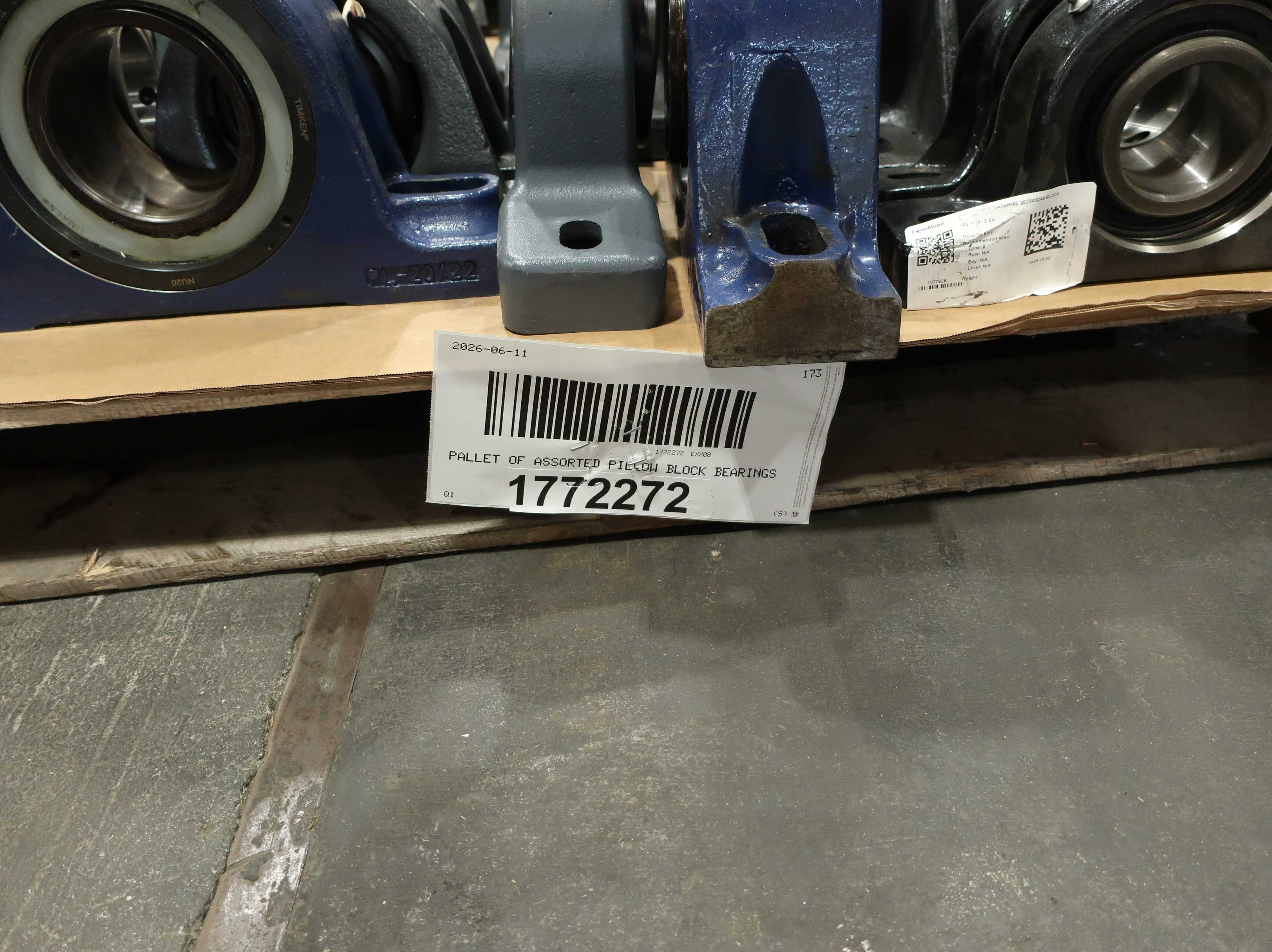 SKU 1772272 - PALLET OF ASSORTED PILLOW BLOCK BEARINGS - PILLOW BLOCK BEARING