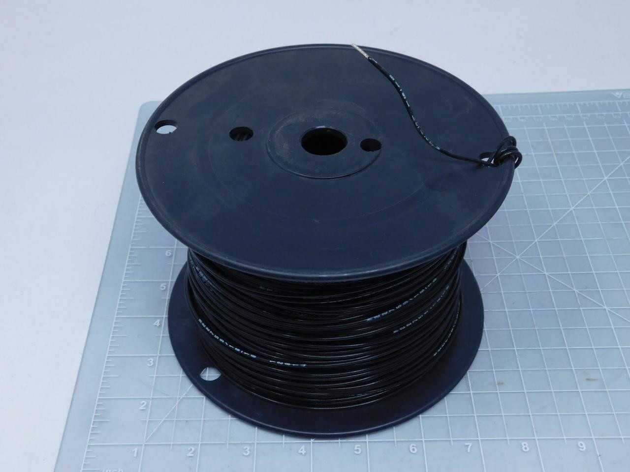 AZ181930 18 AWG Hook-Up Wire 19/30 Black 600V 900ft - High Quality Electrical Cable - ELECTRICAL WIRE