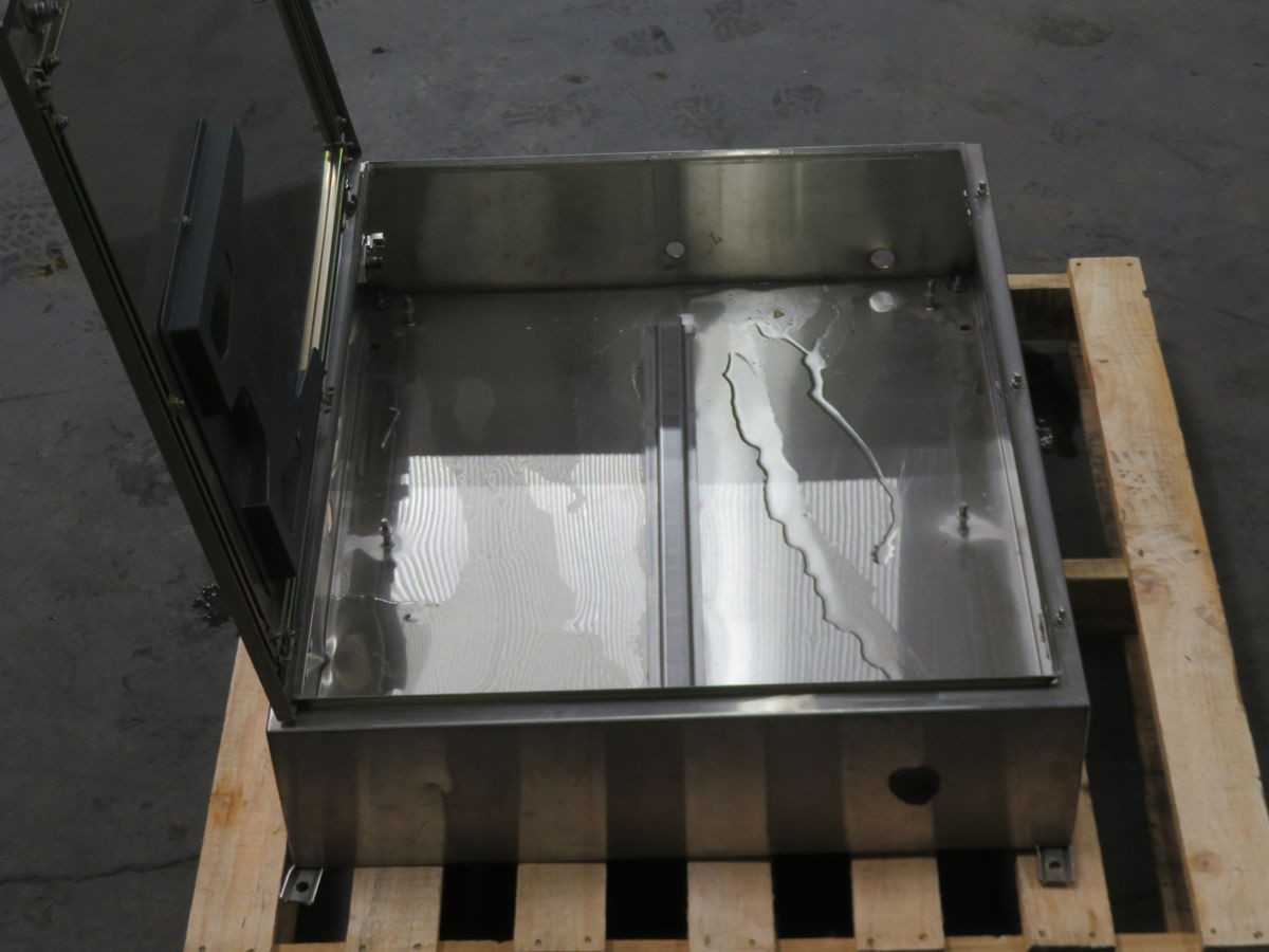 HOFFMAN A-160 STAINLESS STEEL INDUSTRIAL CONTROL PANEL ENCLOSURE T254011 - ELECTRICAL ENCLOSURES