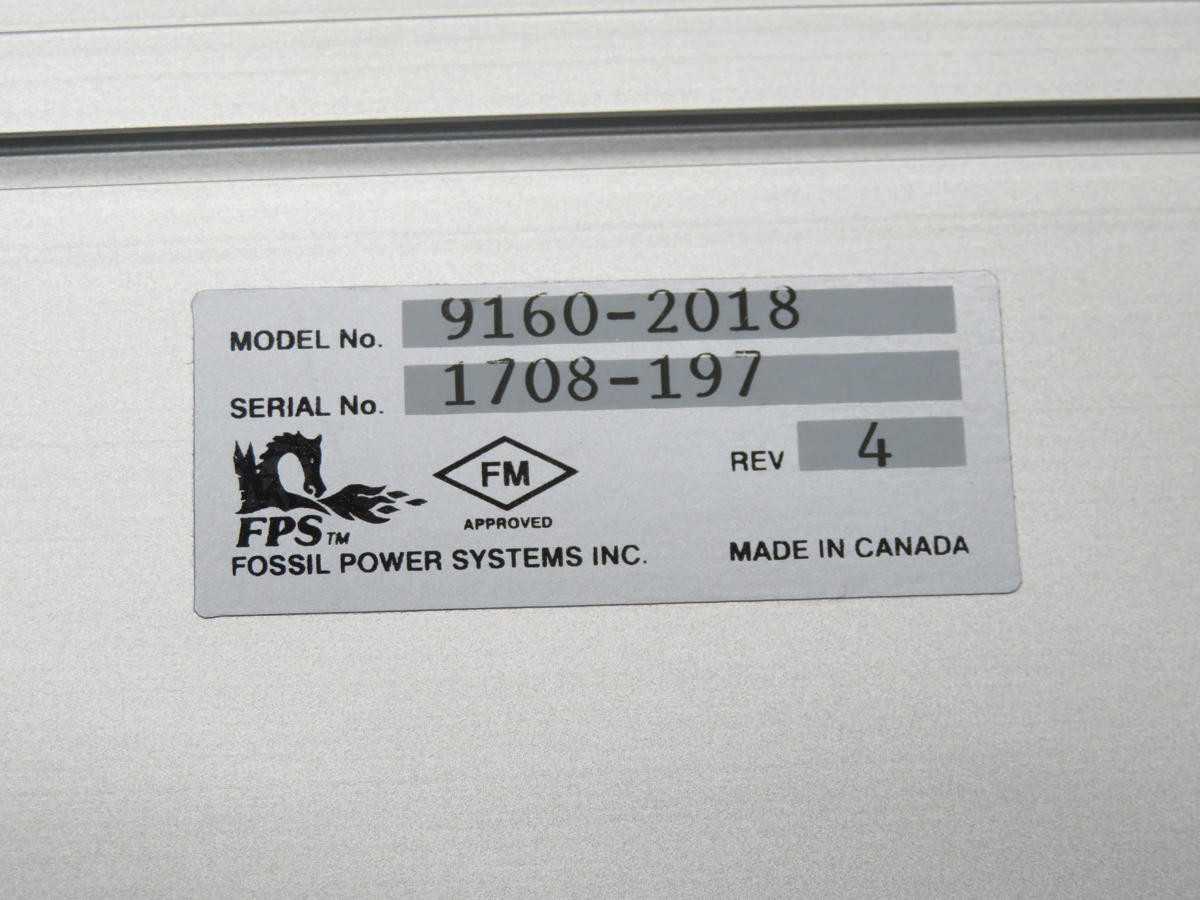 FPS 9160-2018 FLAME MONITOR PROTECTION DETECTOR SCANNER FOSSIL POWER PLC T213217 - FUSES