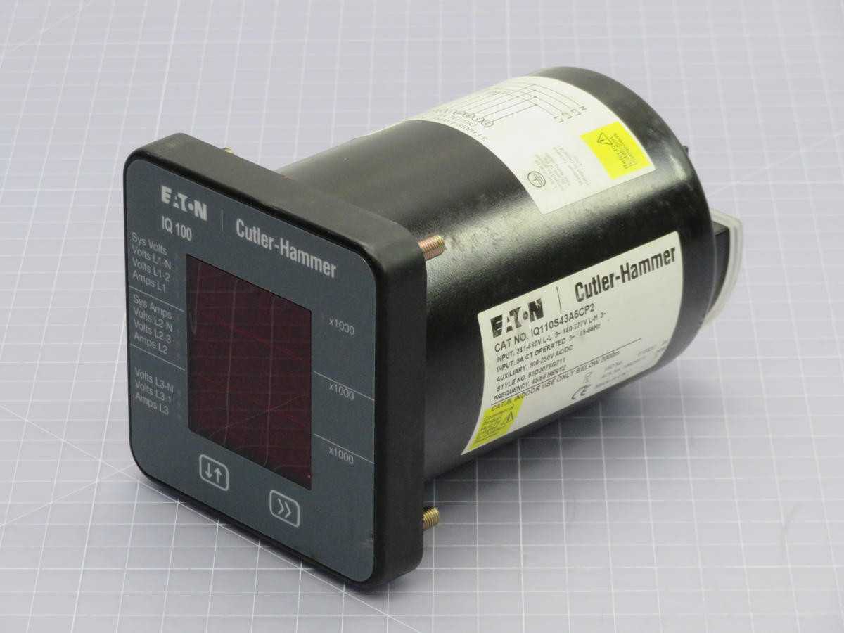 EATON IQ110S43A5CP2 ELECTRONIC POWER METER DISPLAY T214517 - AUTOMATION & CONTROLS