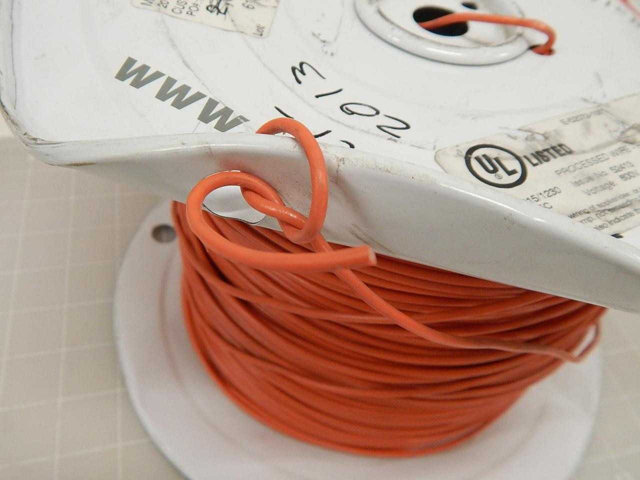 IEWC E-52073-1000 20 10BC 1050 600V MTW Orange Wire 1950 Ft T72022 - ELECTRICAL WIRE