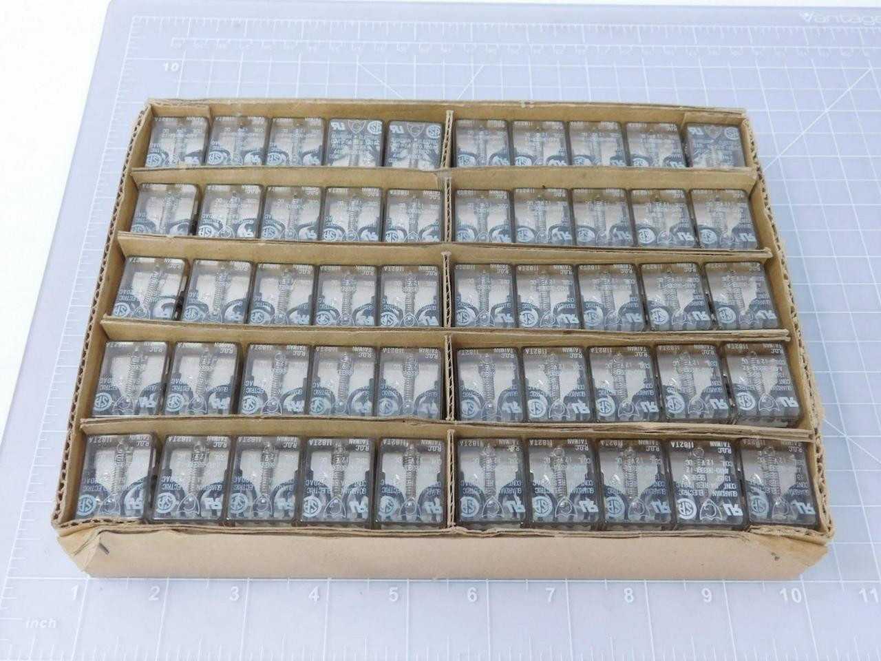LOT OF 50 GUARDIAN ELECTRIC A410-363301-12 RELAYS 5 A 12 VDC T121691 - ELECTRICAL RELAYS