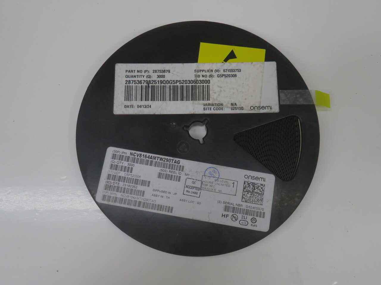 LOT OF 3000 ONSEMI NCV8164AMTW290TAG LDO VOLTAGE REGULATOR ICS T271683 - PNEUMATIC REGULATOR