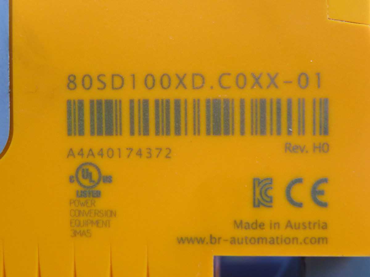 B&R 80SD100XD.COXX-01 Stepper Motor Module T260468 - MOTOR DRIVES