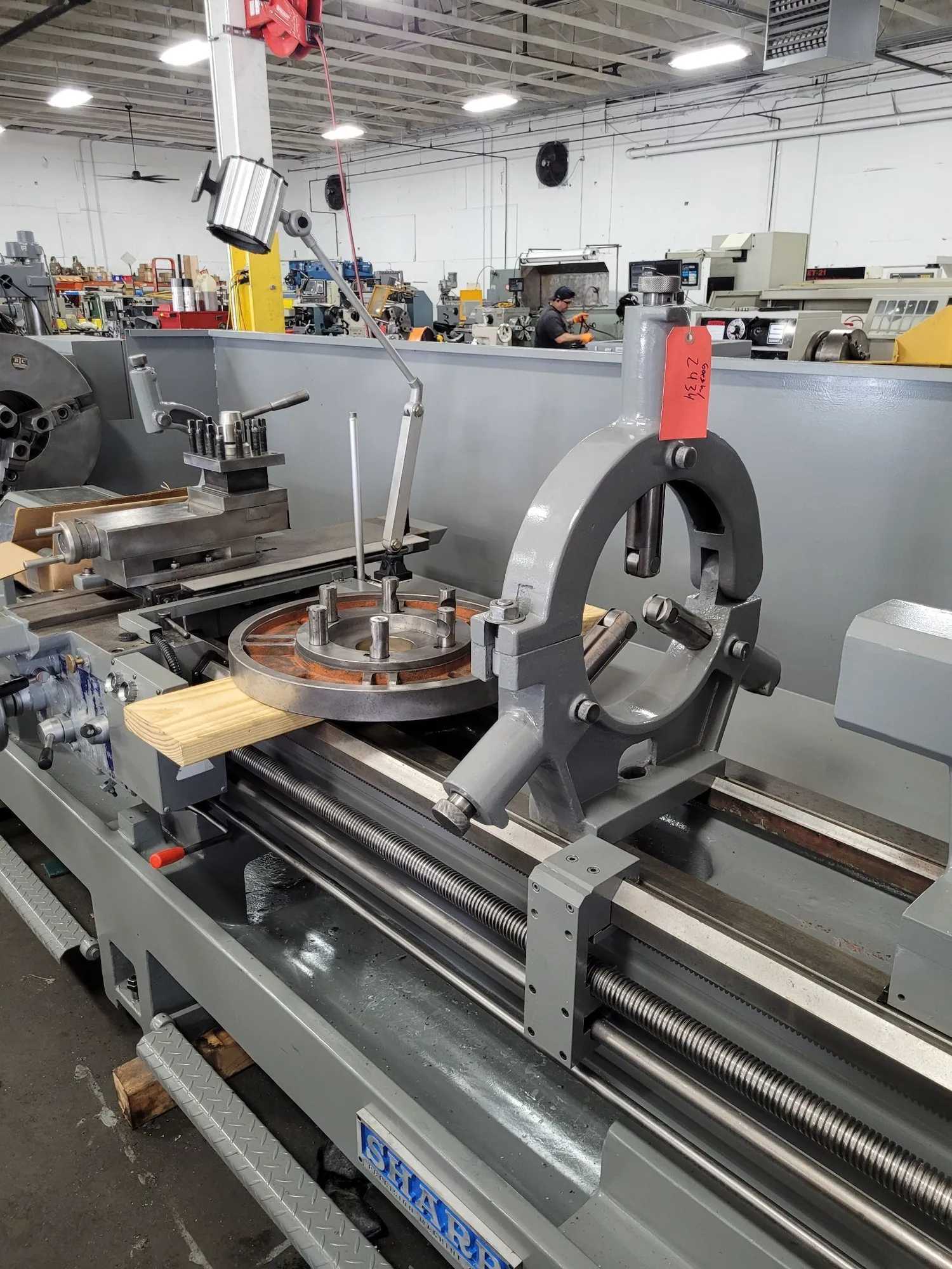 22"/31" X 100" SHARP 22100B GAP BED LATHE W/NEWALL DRO - 21.97" SWING, 4.5" BORE - MANUAL LATHES