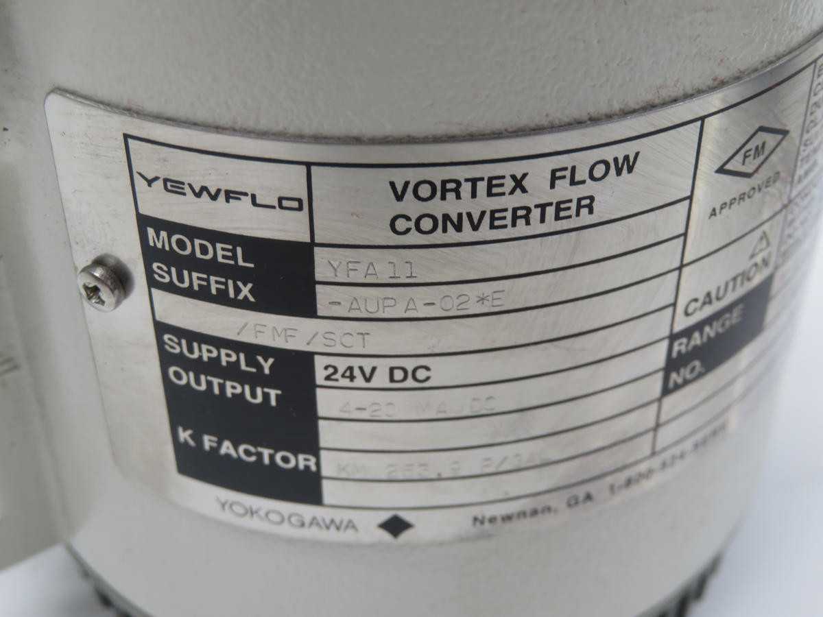 Yokogawa YFA11AUPA02E Vortex Flow Converter T239887 - FLOW MEASUREMENT