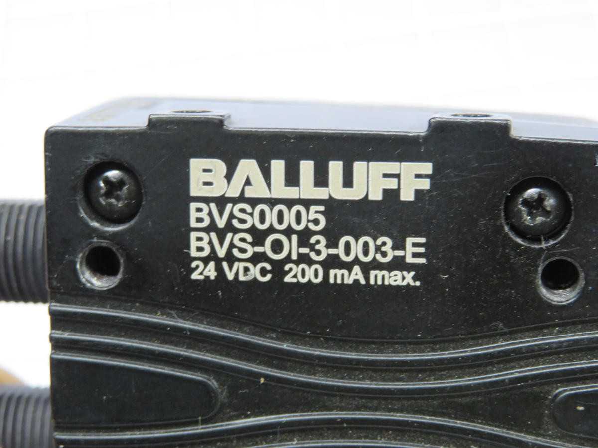 BALLUFF BVS0005 BVS-O1-3-003-E BVS-E STANDARD VISION SENSOR T210498 - SENSORS