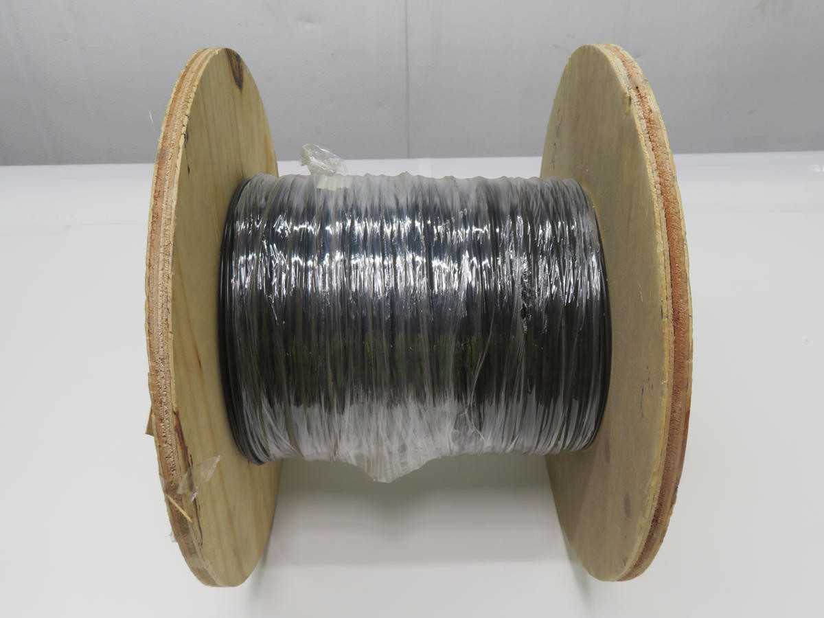 LOT OF 1000 FT ICA 10151441-0 BCF WIRE CABLE BLACK JACKET WITH 1 CONDUCTOR COPPER T206835 - ELECTRICAL WIRE