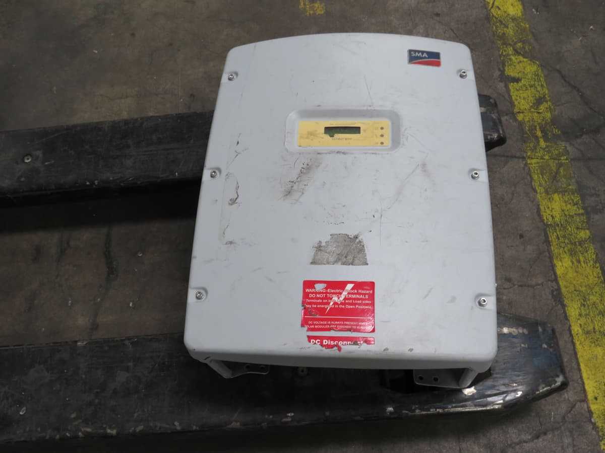 SMA SB 5000US INVERTER 600V 250-480 VDC T192519 - POWER INVERTERS