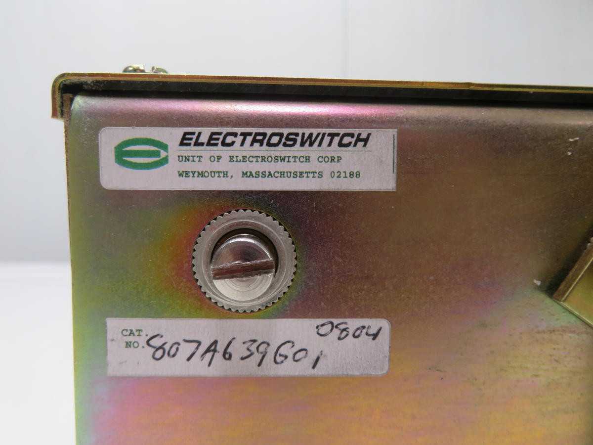 ELECTROSWITCH 807A639G01 ROTARY CAM SWITCH T208256 - SWITCHES