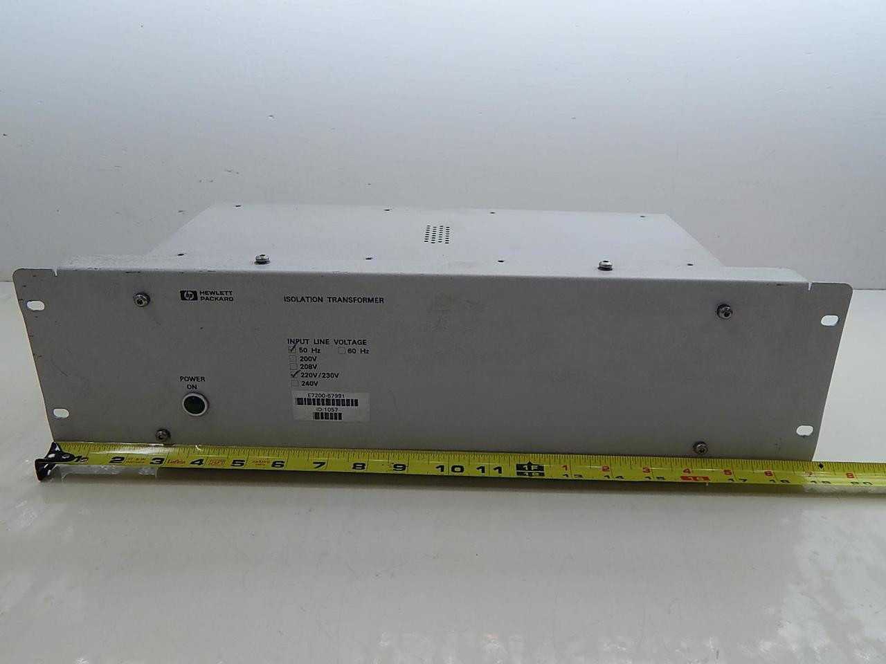 HP HEWLETT PACKARD E7200-67991 1057 ISOLATION TRANSFORMER T91687 - POWER TRANSFORMERS