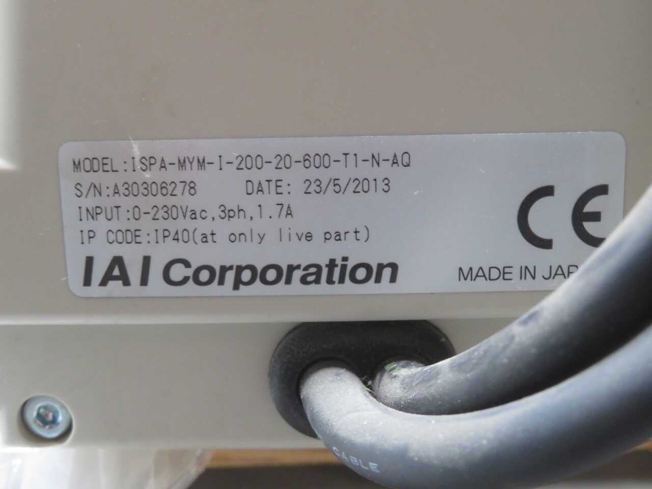 IAI ISPA-MYM-I-200-20-600-T1-N-AQ ROBO GUIDED SLIDE CYLINDER T270243 - SERVO