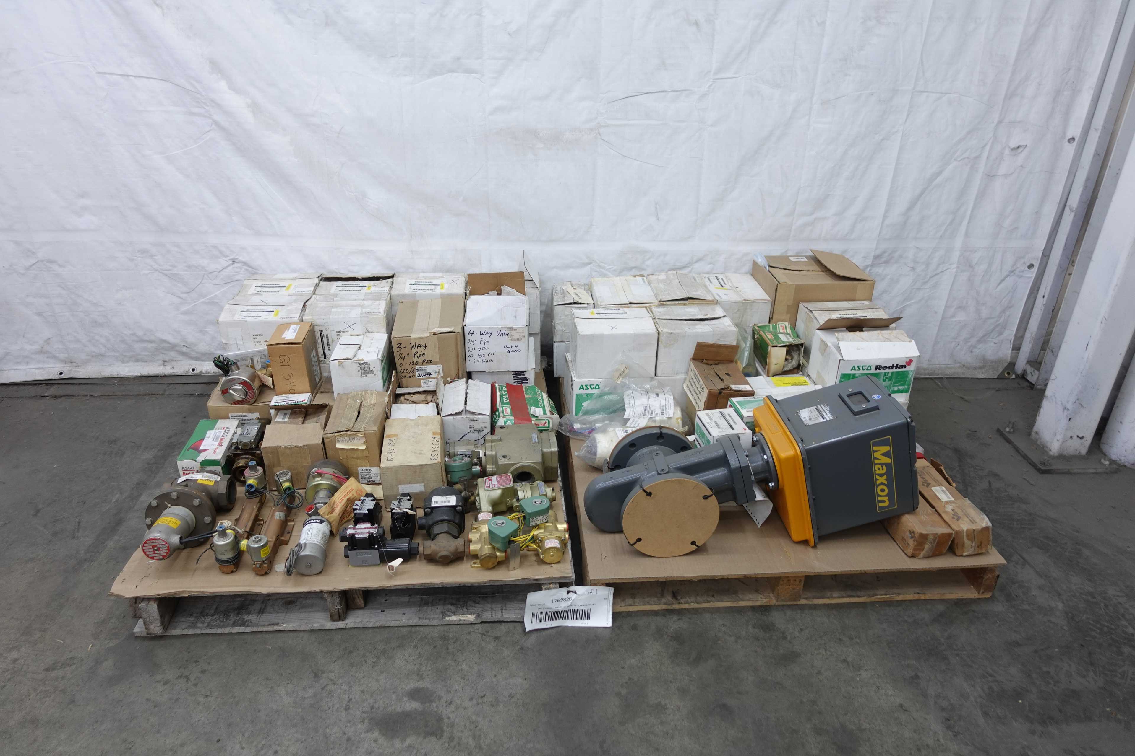 SKU 1769828 - PALLET OF ASSORTED SOLENOID VALVES - SOLENOID VALVE