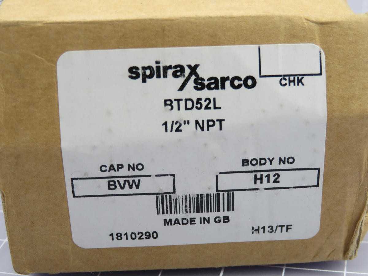 SPIRAX SARCO BTD52L STEAM TRAP T218644 - STEAM TRAP