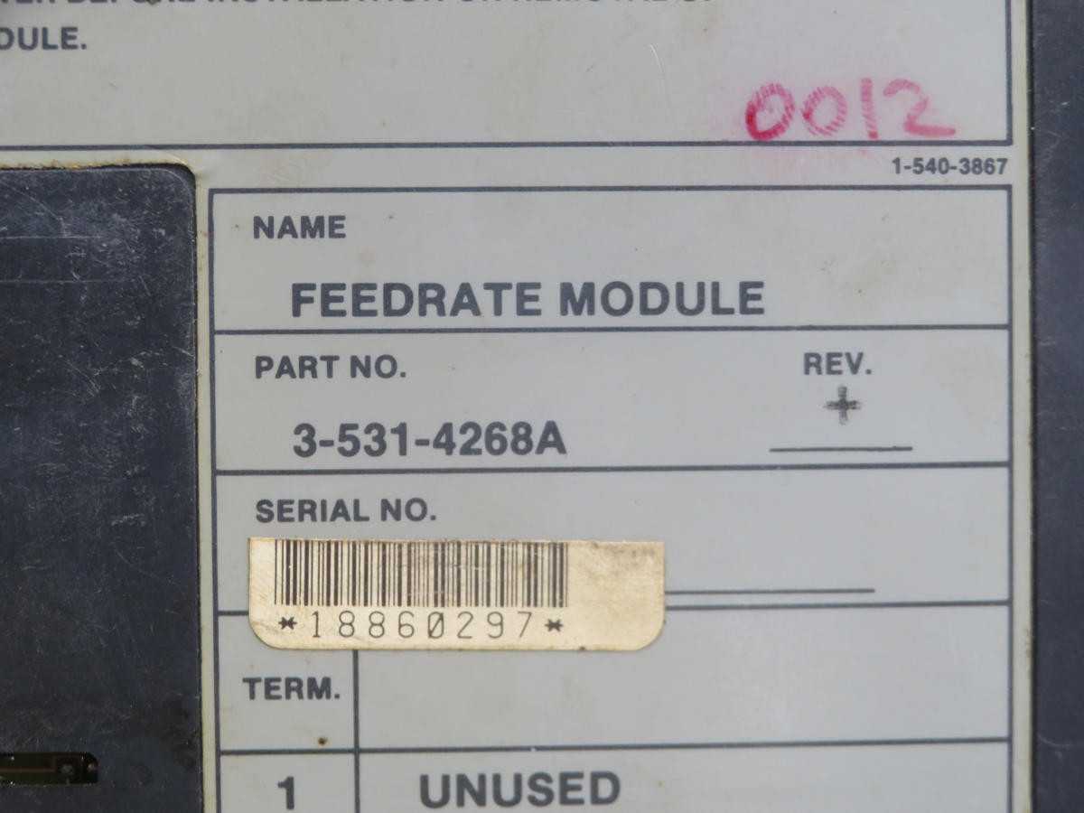 CINCINNATI MILACRON 3-531-4268A CONTROL CIRCUIT I/O BOARD T241334 - OPERATOR CONTROLS