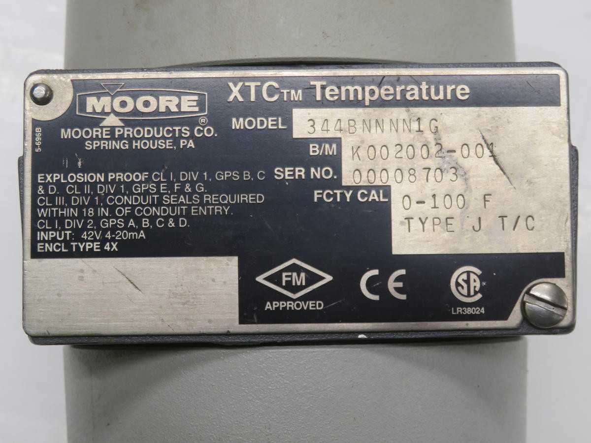 MOORE 344BNNNN1G PRESSURE TRANSMITTER T213697 - PRESSURE TRANSMITTER