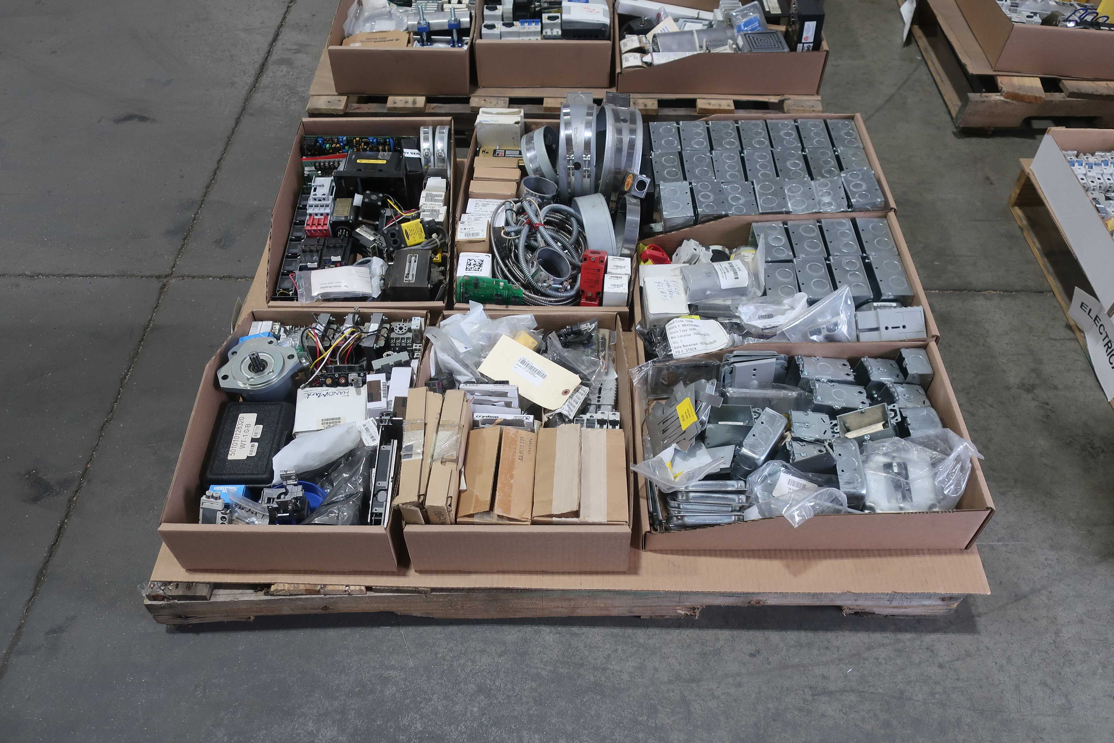 SKU 1765295 - 4 PALLETS OF ASSORTED ELECTRICAL - ELECTRICAL COMPONENTS