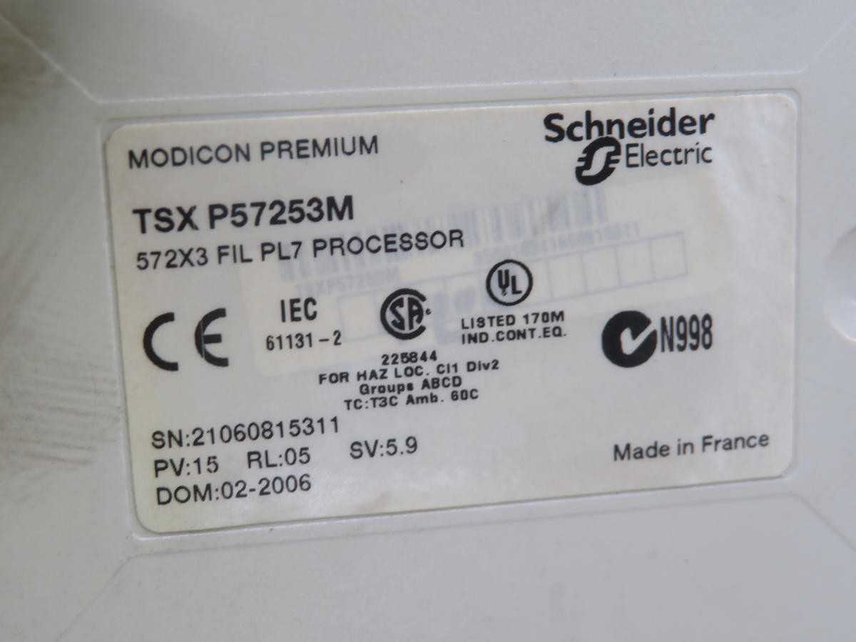 SCHNEIDER TSXP57353M PROCESSOR MODULE T241451 - PLC MODULES