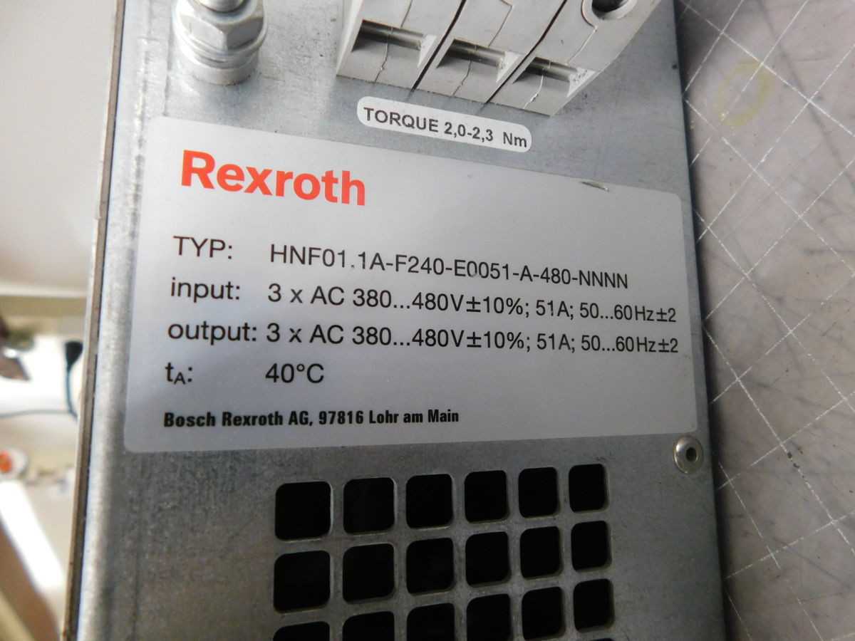 REXROTH HNF01.1A-F240-E0051-A-480-NNNN INDRA DRIVE M4718 - SERVO
