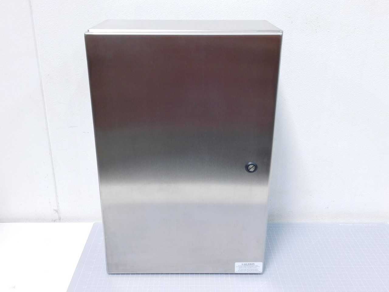 WEIGMANN N412241608SSC GR 1400 SERIES STAINLESS STEEL ENCLOSURE 24X16X8 T145122 - ELECTRICAL ENCLOSURES