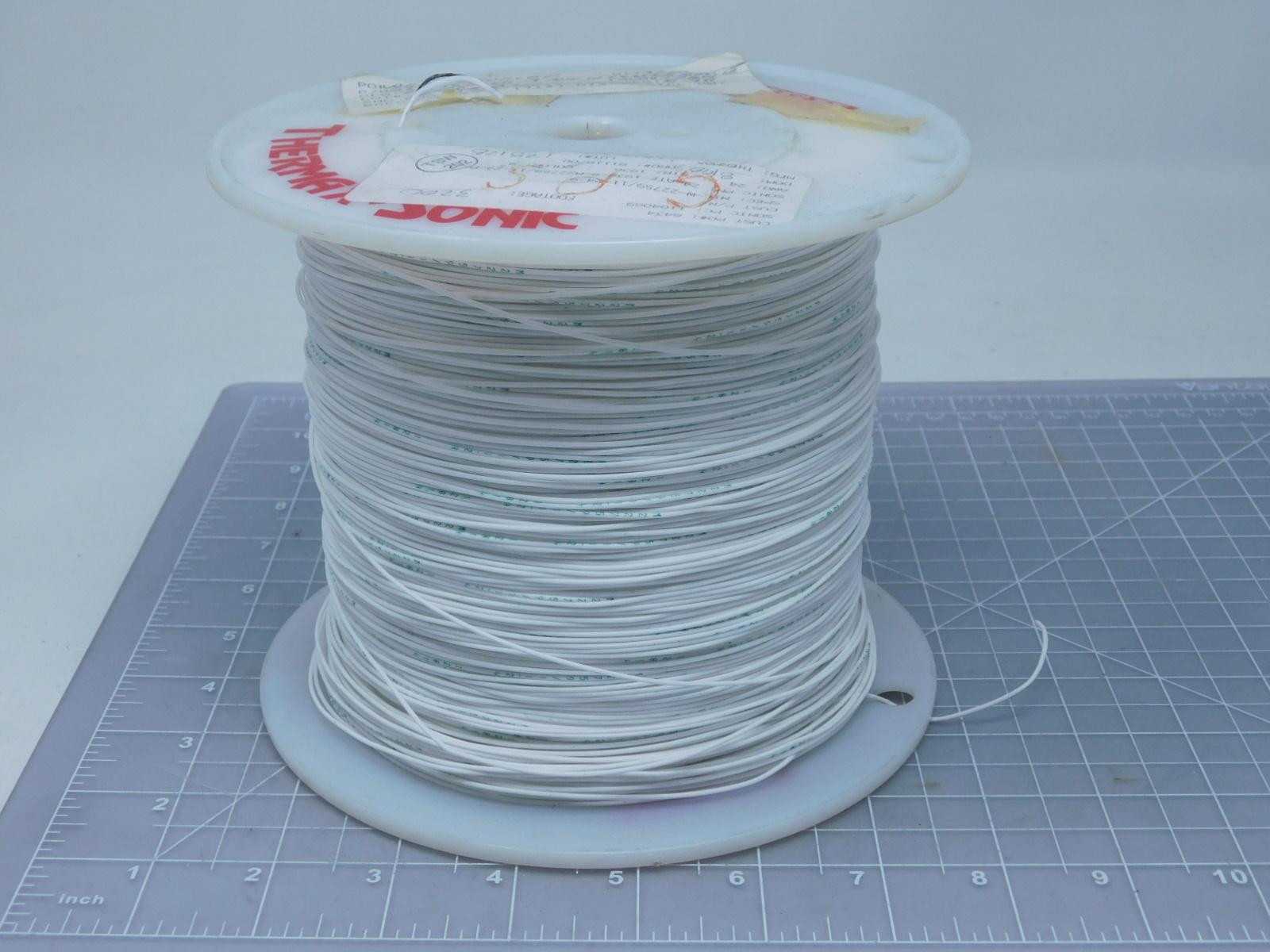 THERMAL SONIC M22759/11-24-9 MIL SPEC WIRE WHITE 24 AWG T128364 - ELECTRICAL WIRE