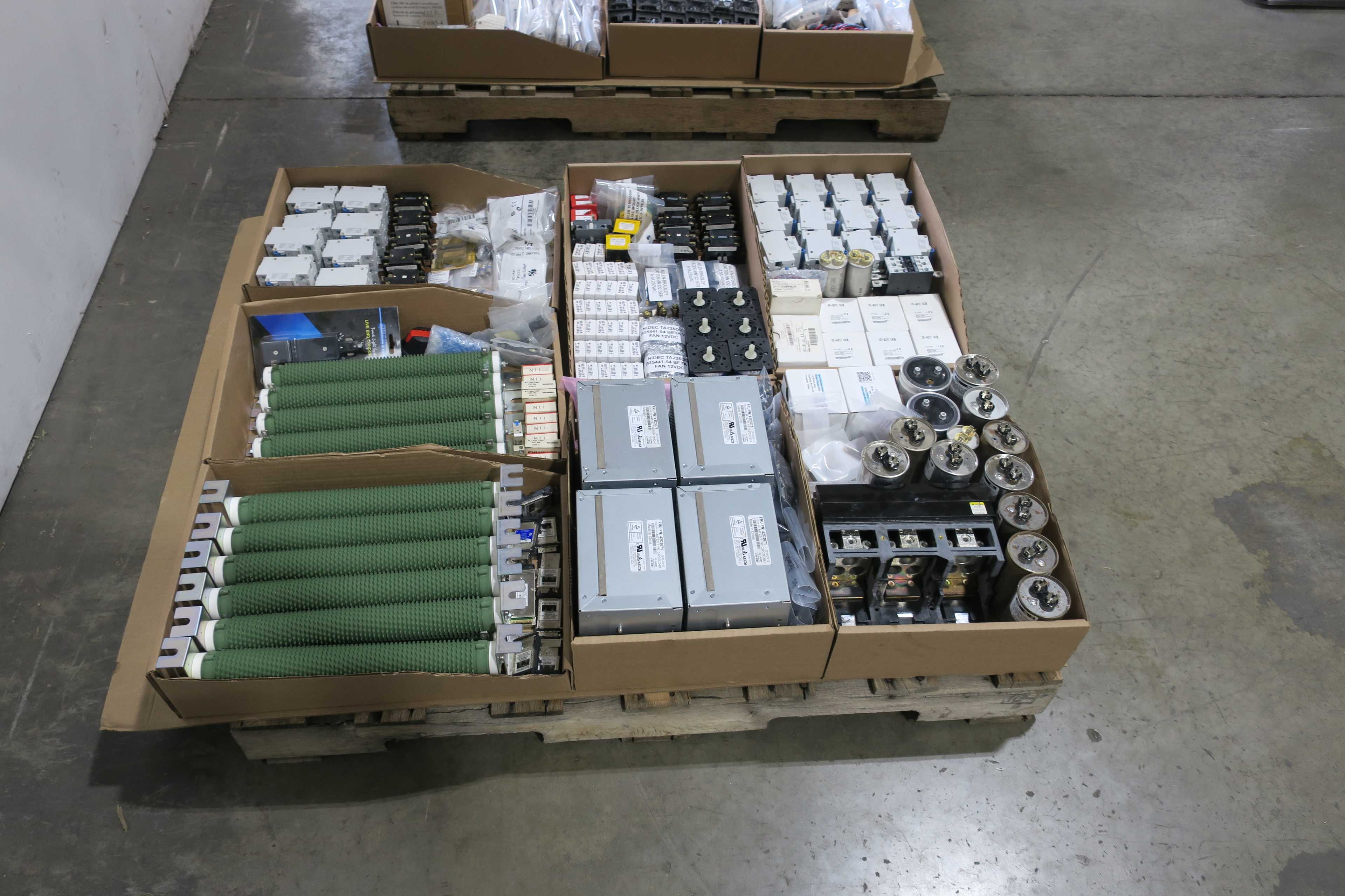 SKU 1784053 - 2 PALLETS OF ASSORTED ELECTRICAL COMPONENTS - ELECTRONIC COMPONENTS