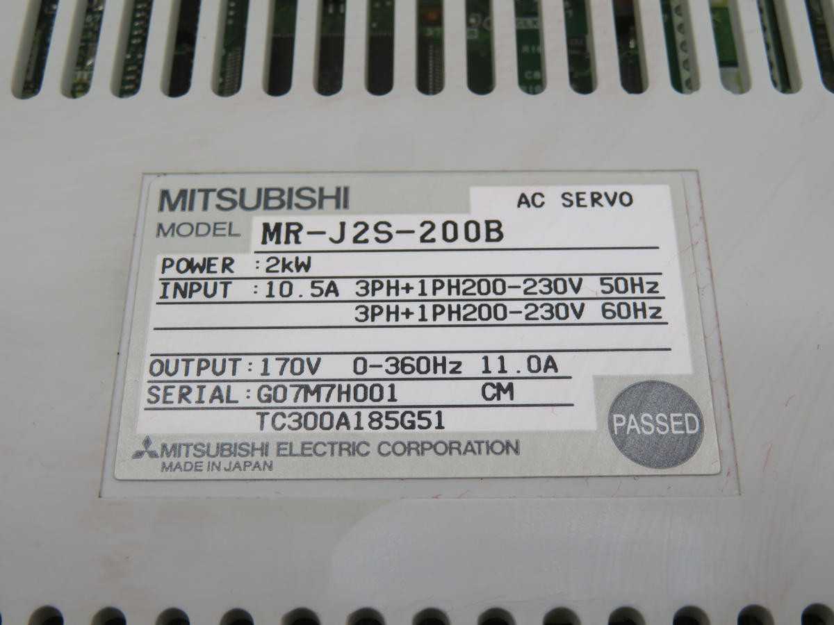 MITSUBISHI MR-J2S-200B AC SERVO DRIVE T211036 - SERVO