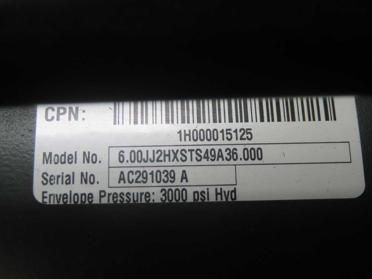 Parker 6.00JJ2HXSTS49A36.000 2H Heavy Duty Hydraulic Cylinder T269596 - PNEUMATIC CYLINDERS & ACTUATORS