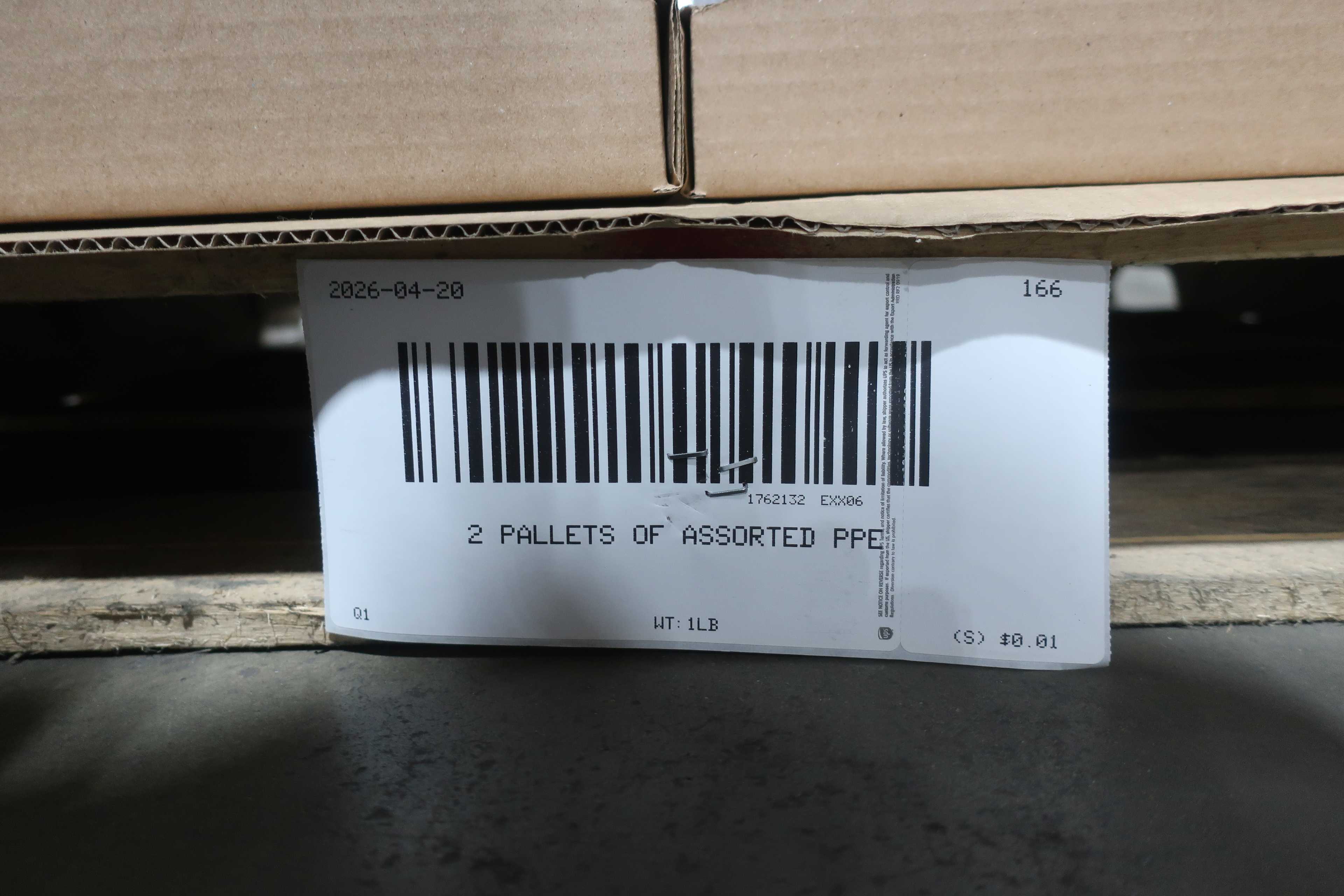 SKU 1762132 - 2 PALLETS OF ASSORTED PPE - PPE