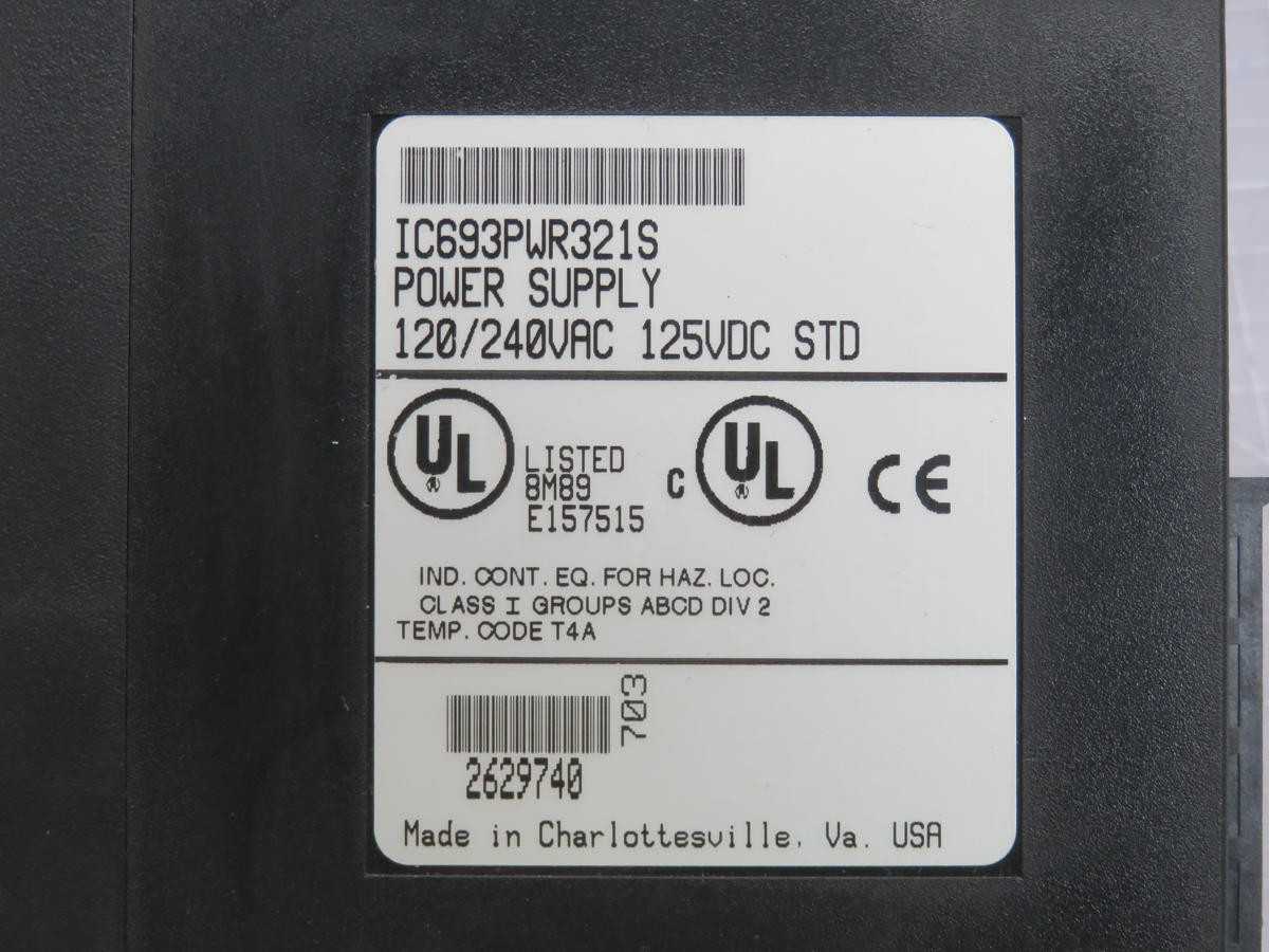 GE FANUC IC693PWR321S Power Supply T233307 - Reliable Performance - POWER SUPPLIES