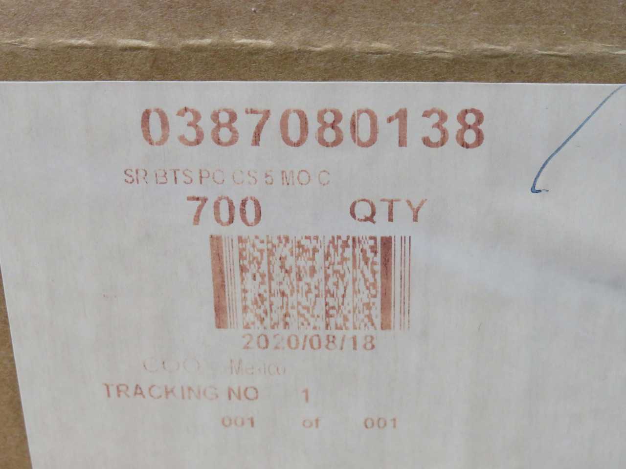 LOT OF 675 MOLEX 0387080138 SR BTS PC CS 5 MO TERMINAL BLOCKS T165312 - TERMINAL BLOCKS