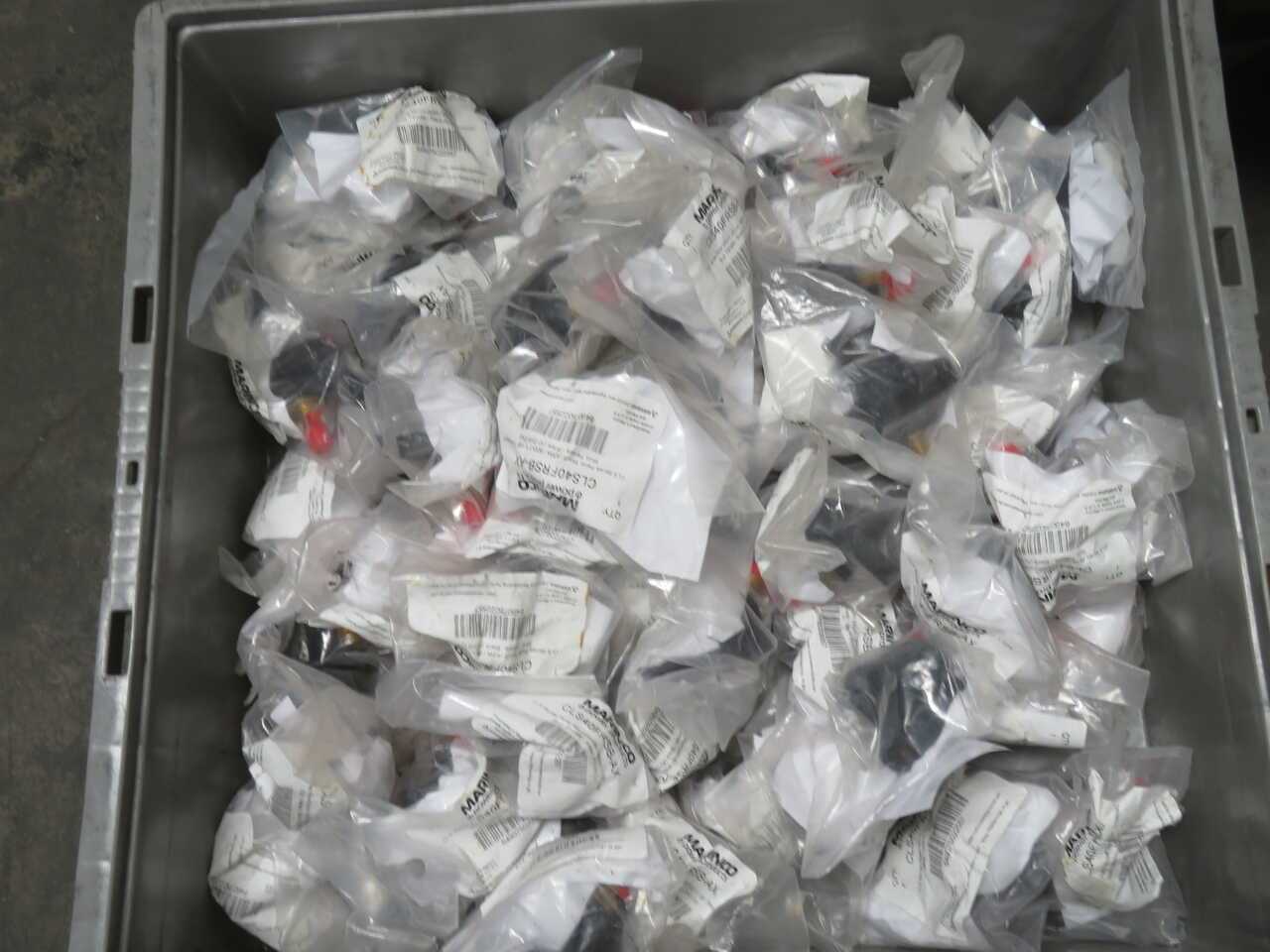 Lot Of 65 Marinco CLS40FRSB-AX Panel-Mount Receptacles, 400A/600V - BUSWAY