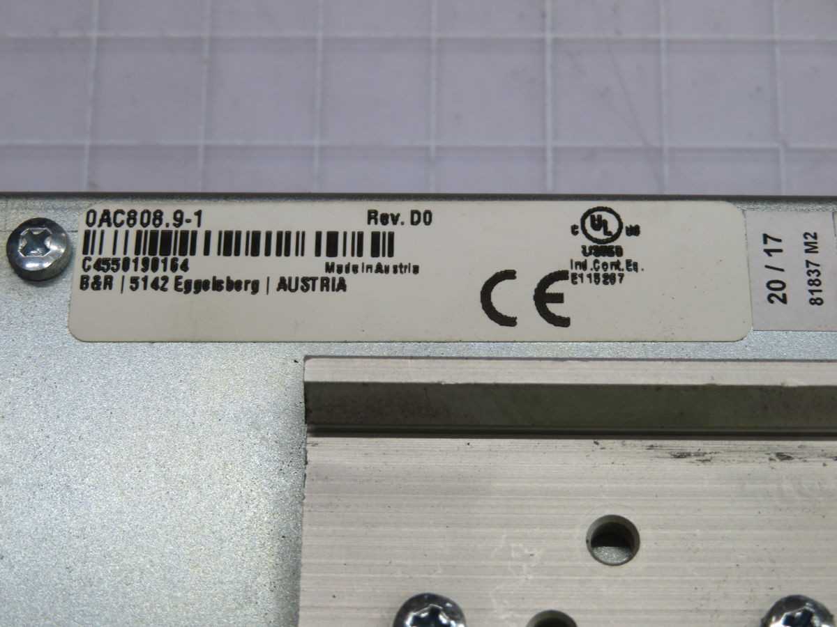 B&R 0AC808.9-1 ETHERNET SWITCH T258626 - SWITCHES