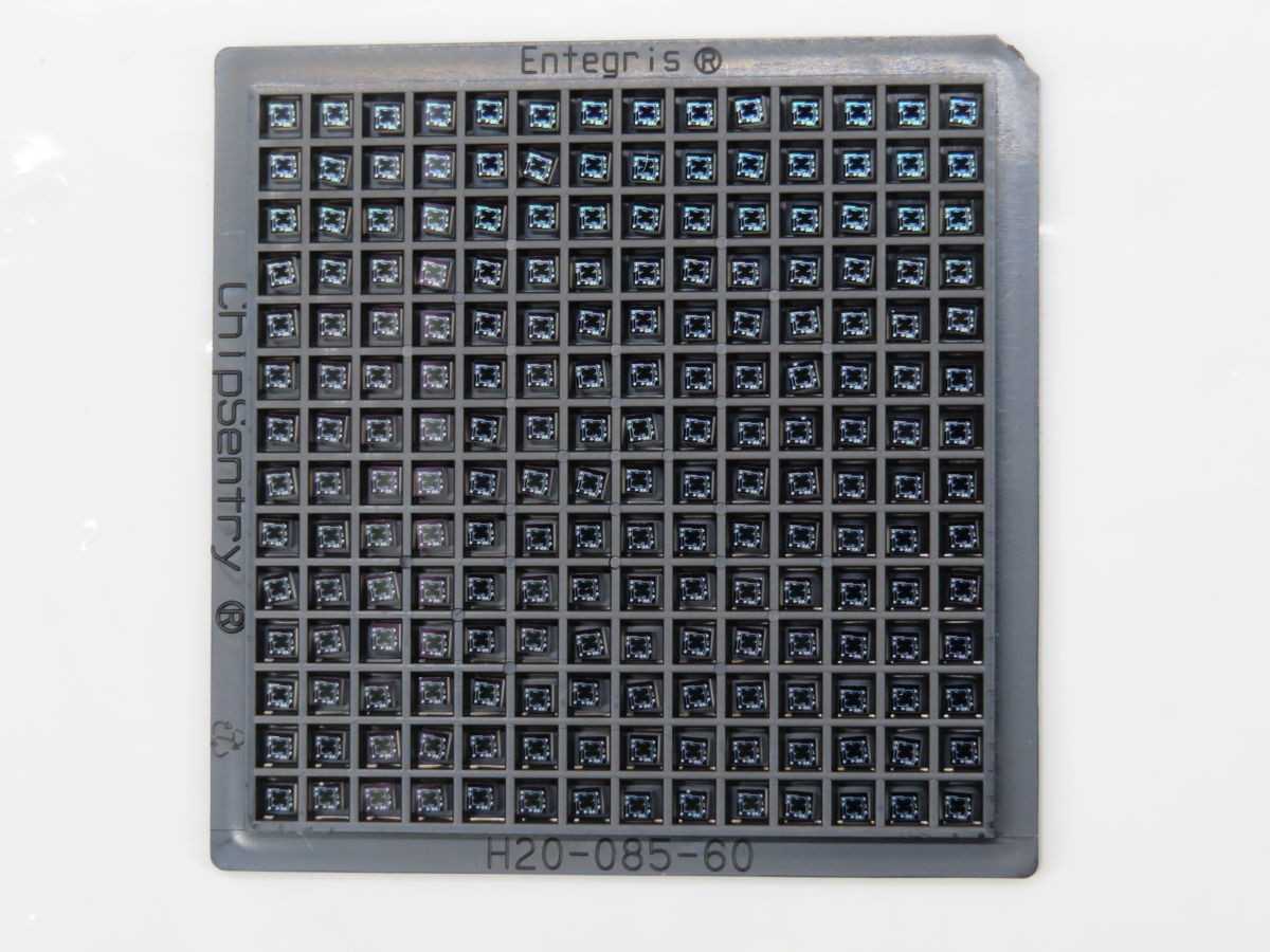 Lot Of 212 Chisentry P7405A-03K-30-C Entegris Bare Die/CSP Tray T255074 - ELECTRONIC COMPONENTS