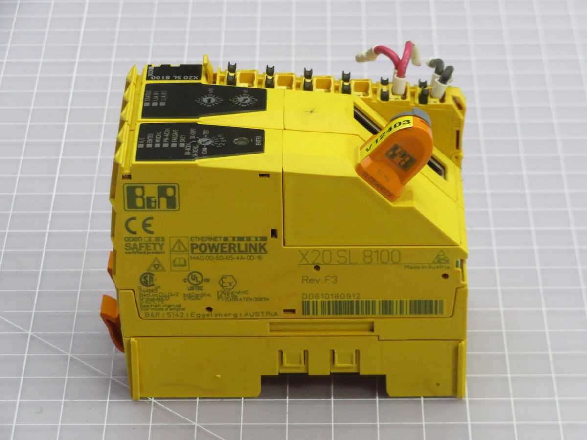 B&R X20 SL 8100 SAFETY CONTROLLER T261099 - MOTOR DRIVES