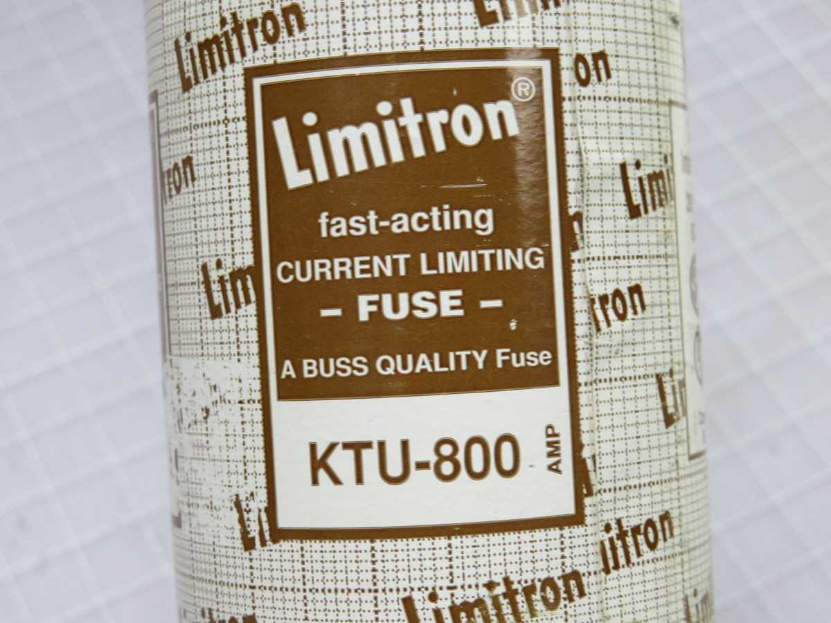 LIMITRON KTU-800 FAST-ACTING CURRENT LIMITING FUSE T255790 - FUSES