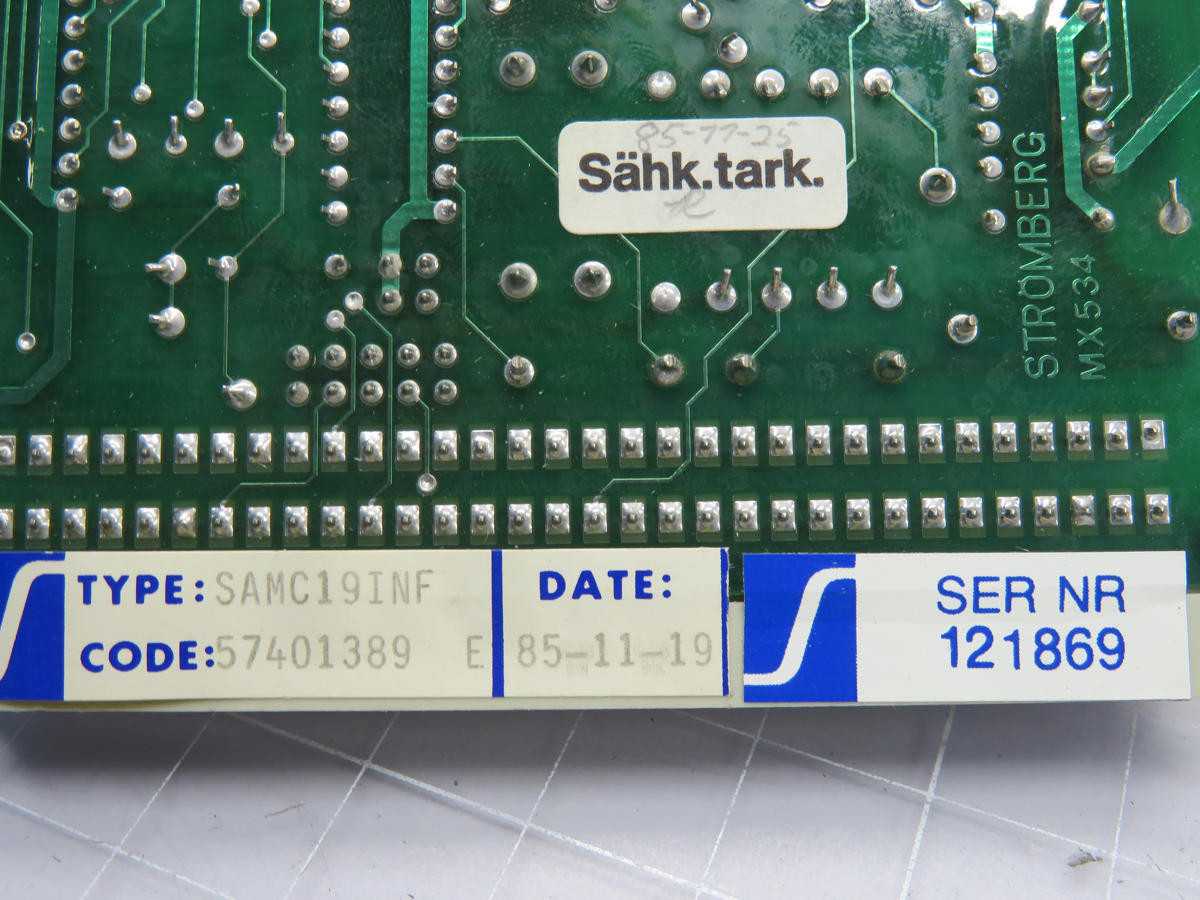 STROMBERG SAMC19INF PC BOARD T217231 - PCB CIRCUIT BOARDS