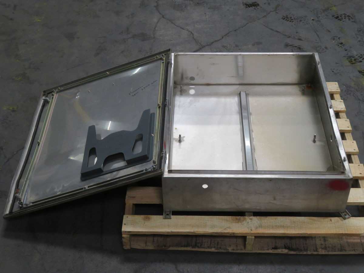 HOFFMAN A-160 STAINLESS STEEL INDUSTRIAL CONTROL PANEL ENCLOSURE T254010 - ELECTRICAL ENCLOSURES