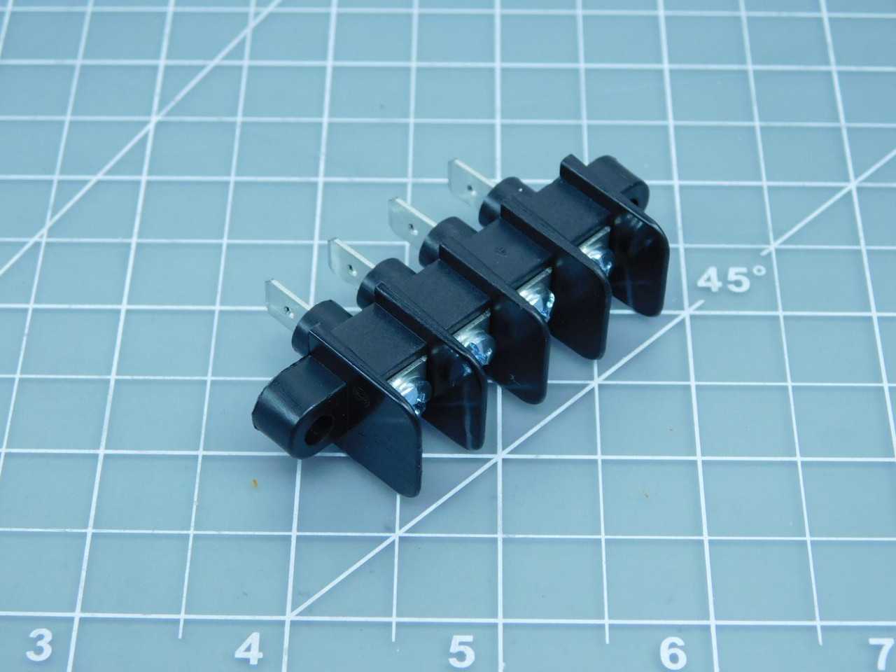 LOT OF 200 MOLEX 0387316604 CONN BARRIER STRIP 4CIRC 0.438"	
 T153138 - TERMINAL BLOCKS