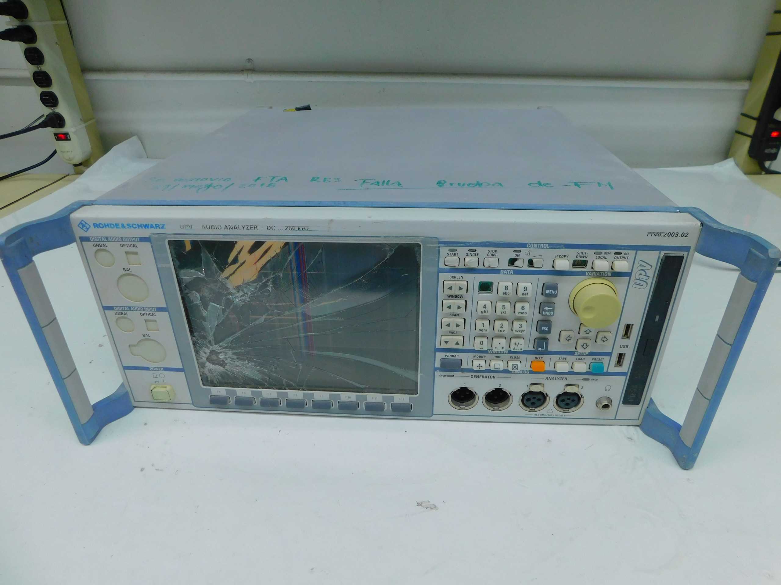 ROHDE & SCHWARZ UPV AUDIO ANALYZER DC..250 KHZ, OPTION K4,B1,B3,U2 - ANALYZER