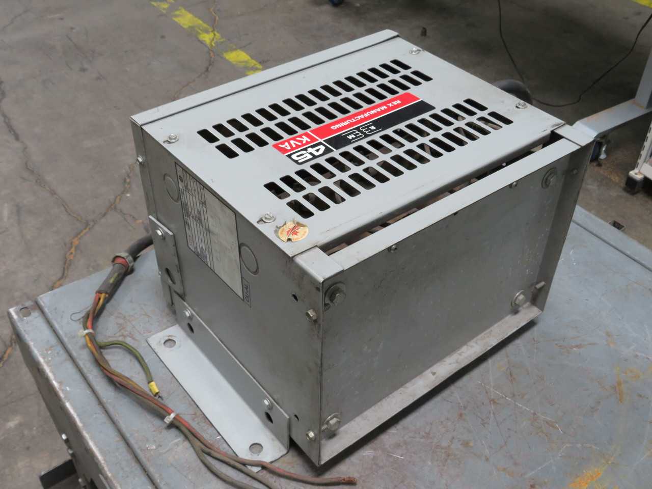 REX MANUFACTURING R45JH TYPE ANN 45 KVA TRANSFORMER 3 PH AUTO T173740 - POWER TRANSFORMERS