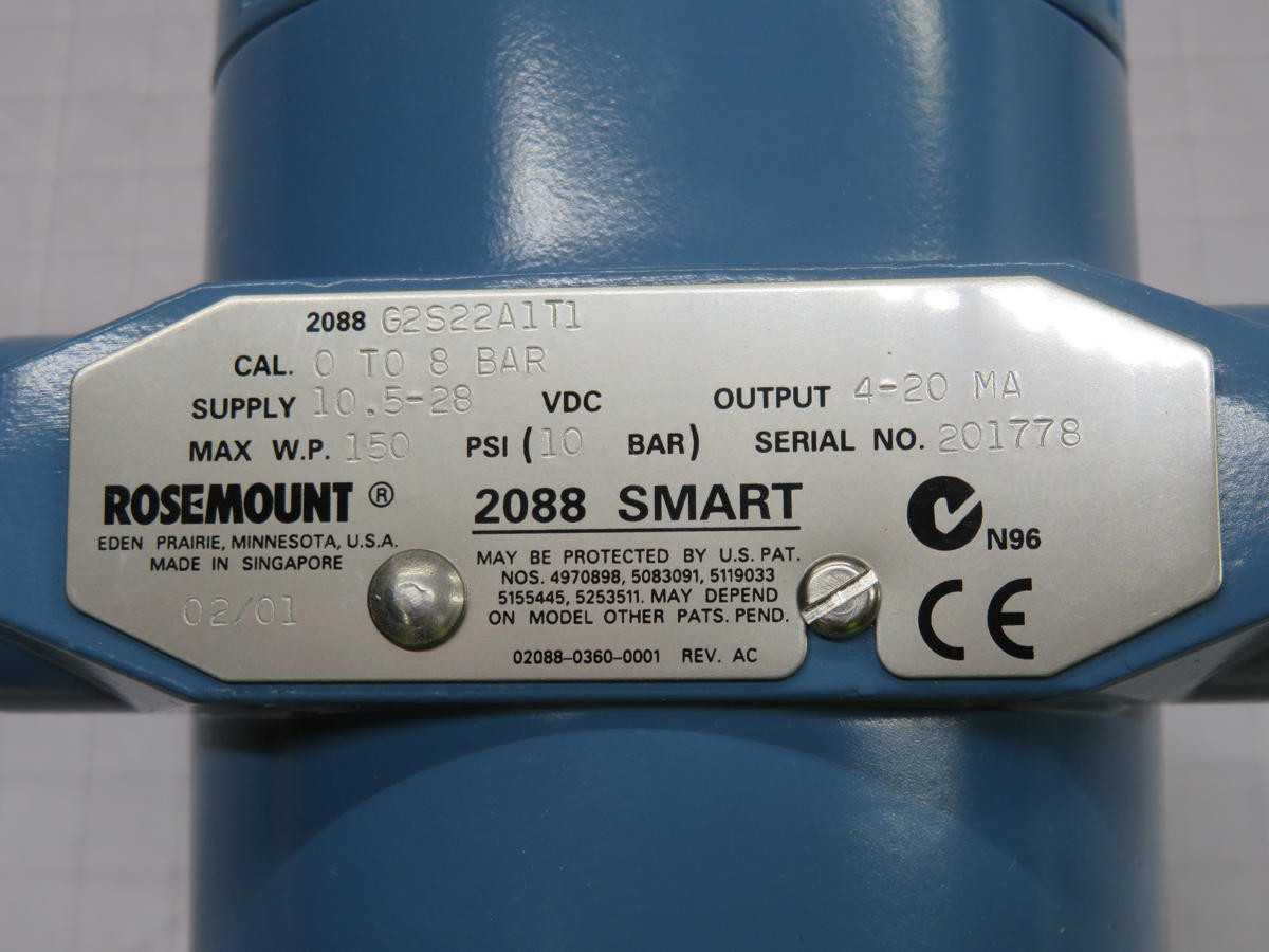 ROSEMOUNT G2S22A1T1 PRESSURE TRANSMITTER T227483 - PRESSURE TRANSMITTER