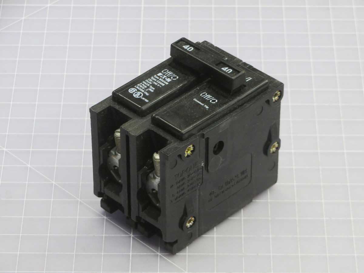 LOT OF 5 EATON BR240B MINIATURE CIRCUIT BREAKER T246212 - CIRCUIT BREAKERS