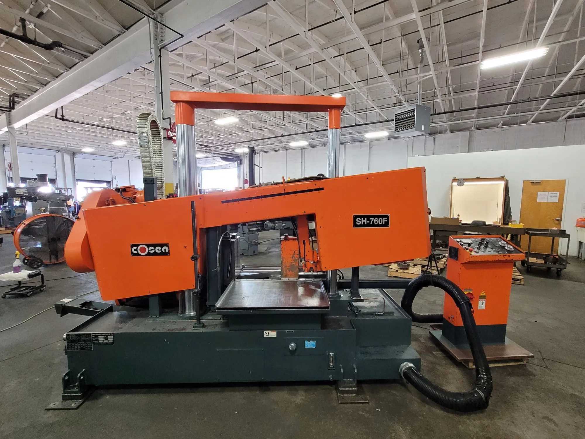 2013 COSEN SH-760F BAND SAW 10 HP SEMI-AUTOMATIC, 22" ROUND CAPACITY, 220V 3-PHASE - HORIZONTAL BAND SAWS