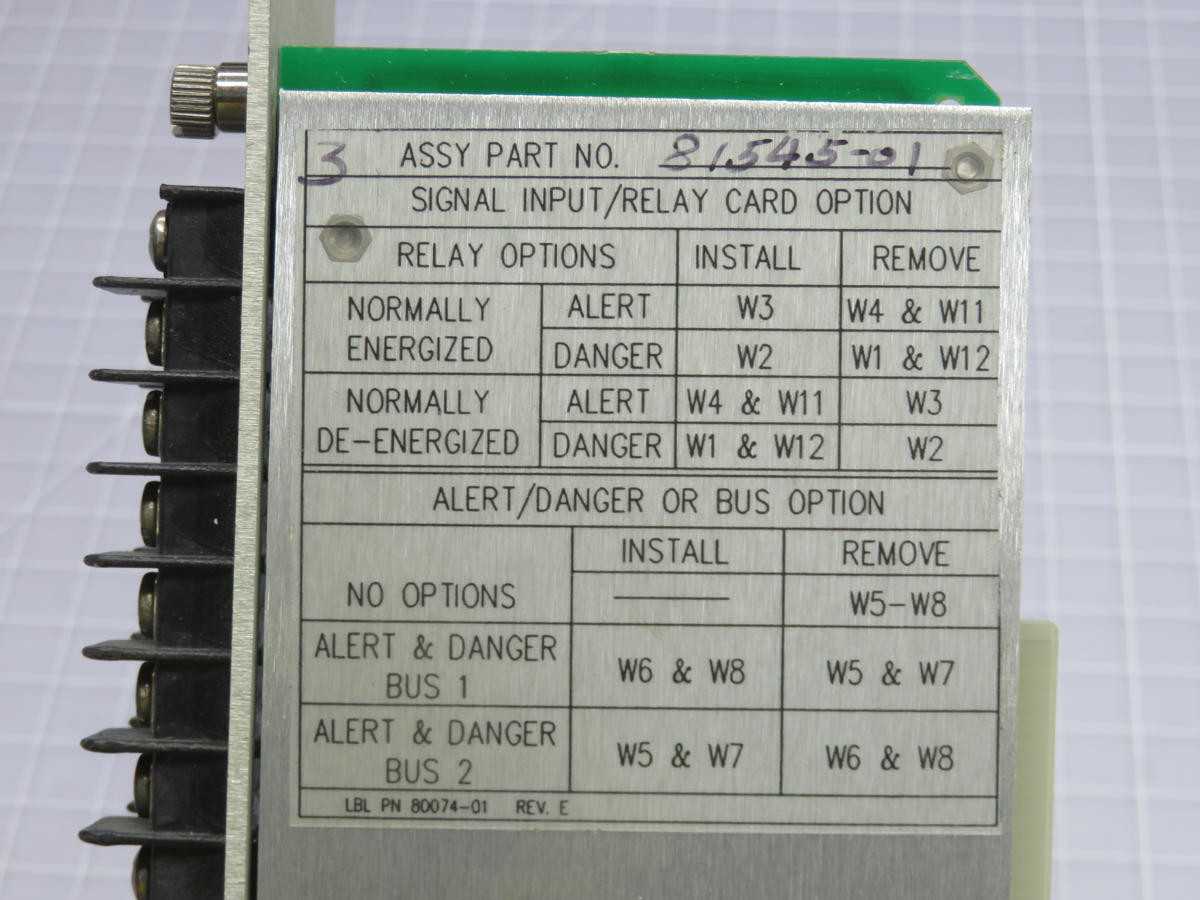 GE 81545-01 RELAY CARD T238382 - PLC MODULES